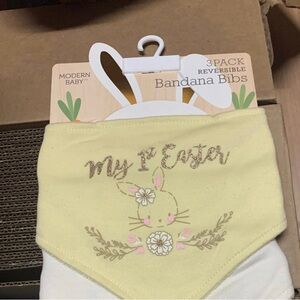 Modern baby 3 pack reversible bandana bibs brand new adjustable size